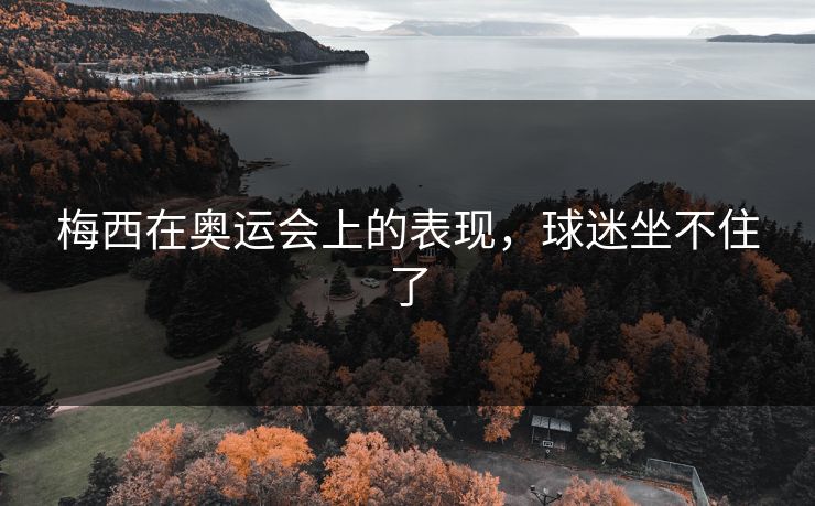 梅西在奥运会上的表现，球迷坐不住了