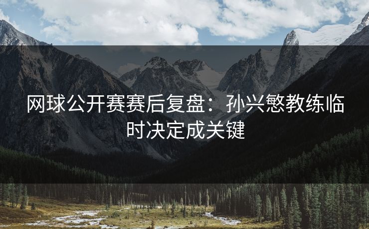 网球公开赛赛后复盘：孙兴慜教练临时决定成关键